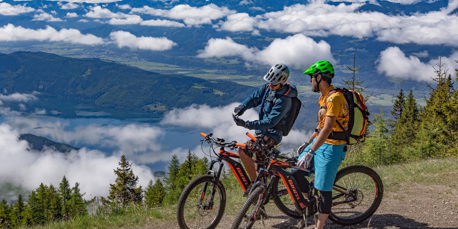 Smiley im Frühling - Mountainbiker